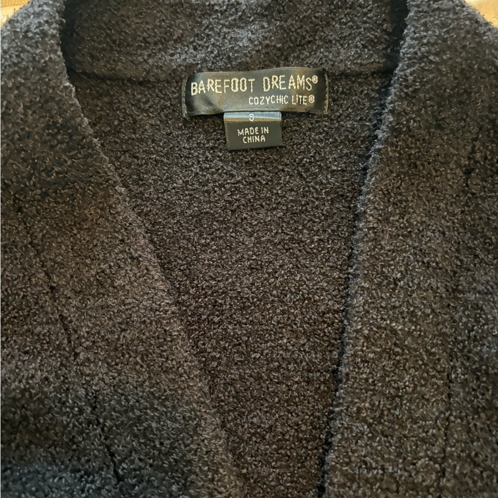 Barefoot Dreams CozyChic Lite Black Cardigan
